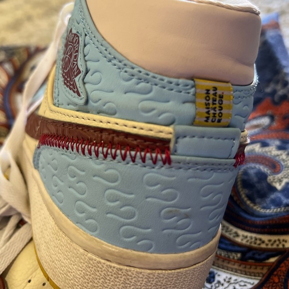 Jordan Women's Sneakers - Blue, Yellow, Brown - Picture 7 of 9